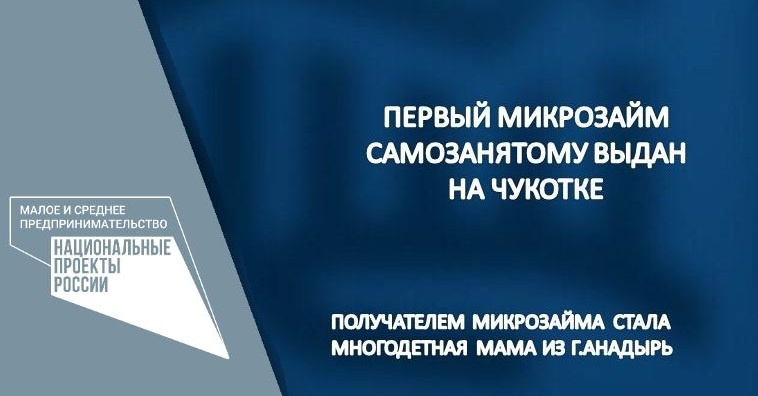 На Чукотке впервые выдали льготный микрозайм самозанятому