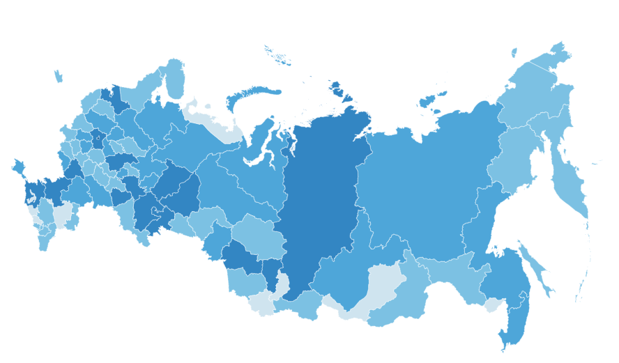 Карта россии для инфографики