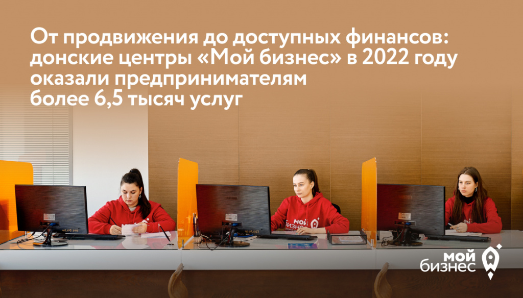 Ростовские центры «Мой бизнес» в 2022 году оказали более 6,5 тыс. услуг